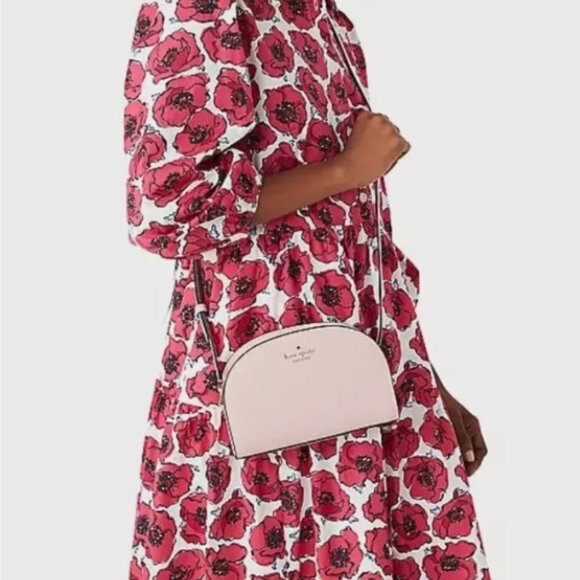 Kate Spade Perry Dome Crossbody Bag in Chalk Pink K8697 Saffiano Leather - Picture 2 of 6